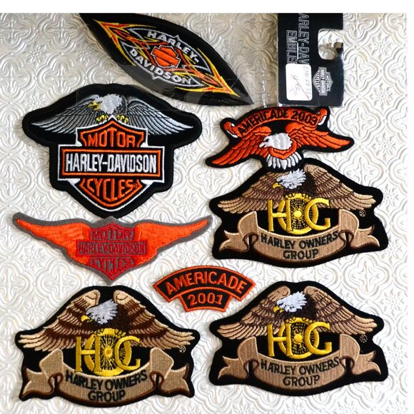 Harley-Davidson Other - Harley Davidson Set Of 10 Patches Never Worn Jacket Decor Backpacks Vests Bags
